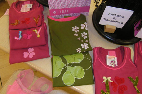 Products at Takashimaya